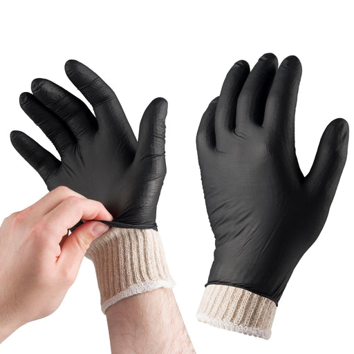 Tackleit BBQ Gloves for Cooking Baking Grilling, 50 Pcs Disposable Nitrile Gloves and 2 Pcs Cotton Glove Liners Washable - Grill Parts America