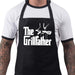 BBQ Apron Funny Grill Aprons for Men The Grillfather Men's Grilling Gifts Black - Grill Parts America