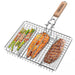 ORDORA Grill Basket, Fish Grill Basket, Rustproof Stainless Steel BBQ Grilling Basket for Meat,Steak etc, Grill Accessories,Grilling Gifts for Men Dad - Grill Parts America