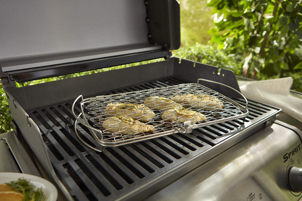 Weber Rack Fish Weber 6471 Original Stainless Steel Fish Basket, Large - Grill Parts ...