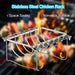 LS'BABQ 3 in 1 Chicken Leg Rack,Rib Rack for Grilling and Smoking,Foldable Smoker Accessories Rack for Oven,Indoor and Outdoor Grilling,Stainless Steel - Grill Parts America